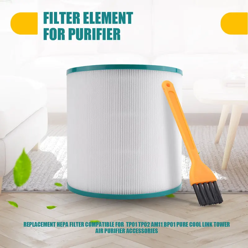 Filter HEPA Pengganti Kompatibel untuk Dyson TP01 TP02 AM11 BP01 Aksesori Pembersih Udara Menara Tautan Keren Murni