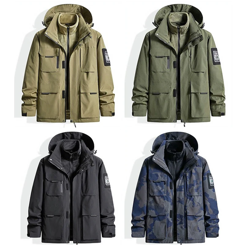 Tactical Safety Anti Cutting Men's Plus Size Jacket Flexible Invisible Outdoor Military FBI Self-Defense Anti Stab And Anti Cutt