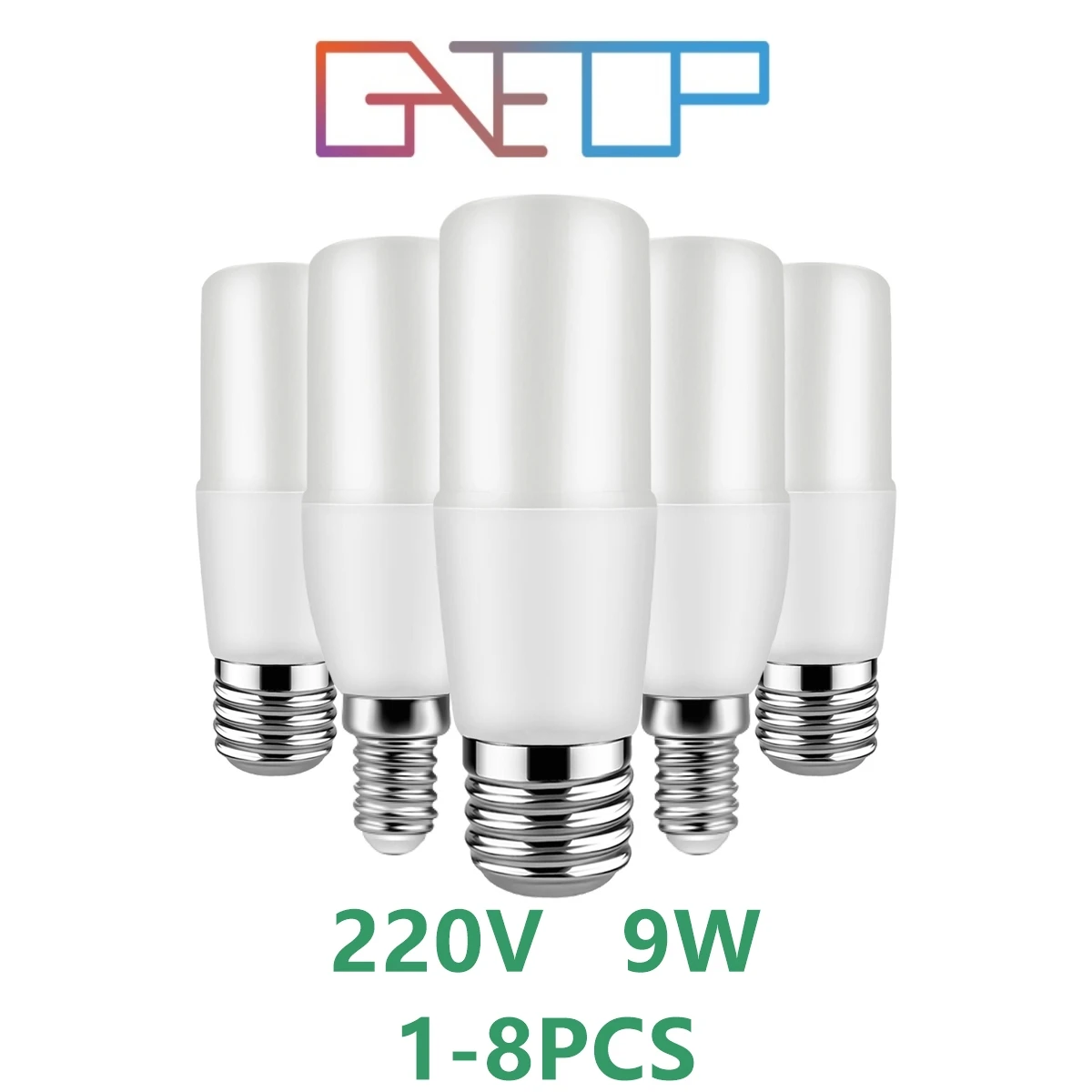 1-8PCS LED Ngô Đèn Đèn Nến 220V T37 C37 E27 E14 9W Cao Cấp Nhấp Nháy free Thích Hợp Cho Học Để Bếp Nghiên Cứu