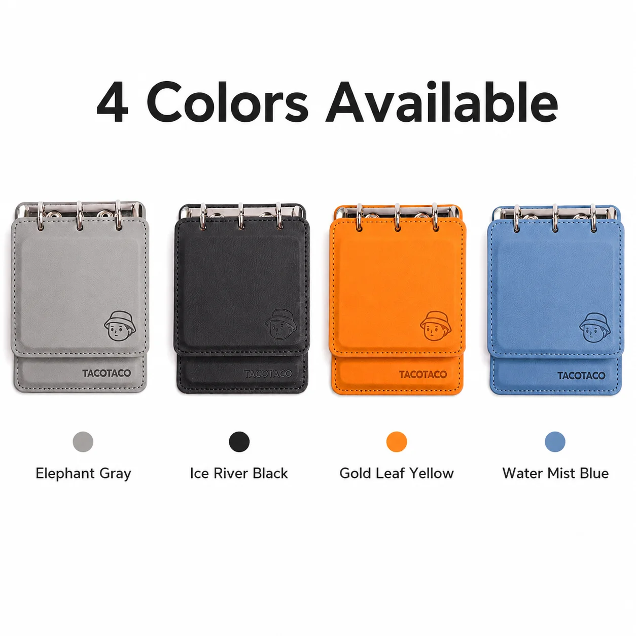Mini Pocket Notebook, Portable Ring Binder Journal, Compact PU Leather Memo Book, Cute Daily Note Planner for School Office