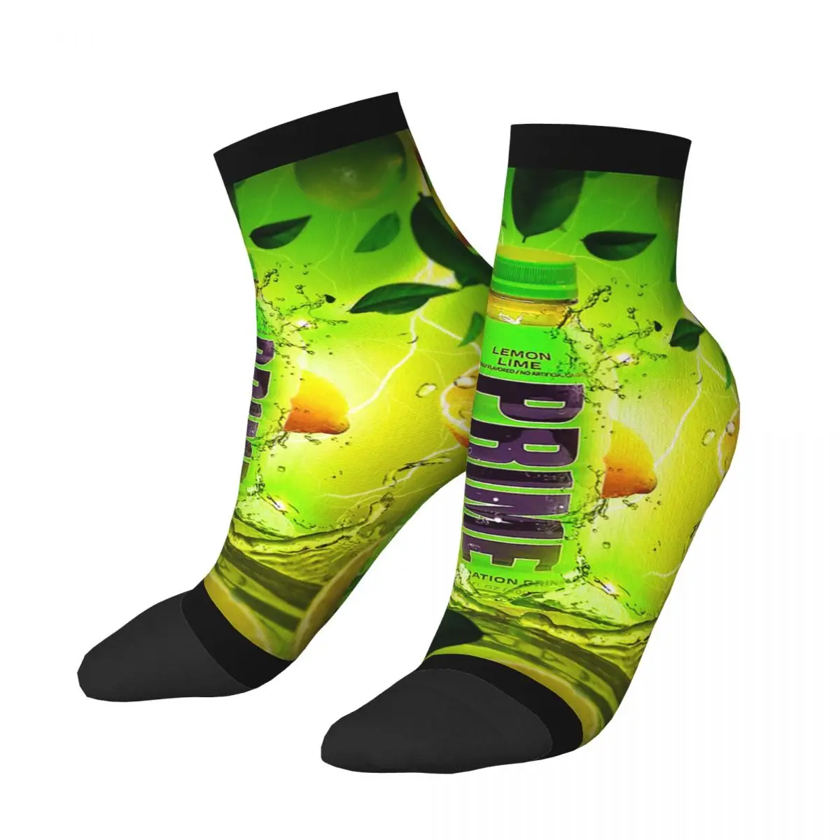 Prime Hydration Lemon Lime Socks Harajuku Super Soft Stockings All Season Socks Accessories for Unisex Gifts