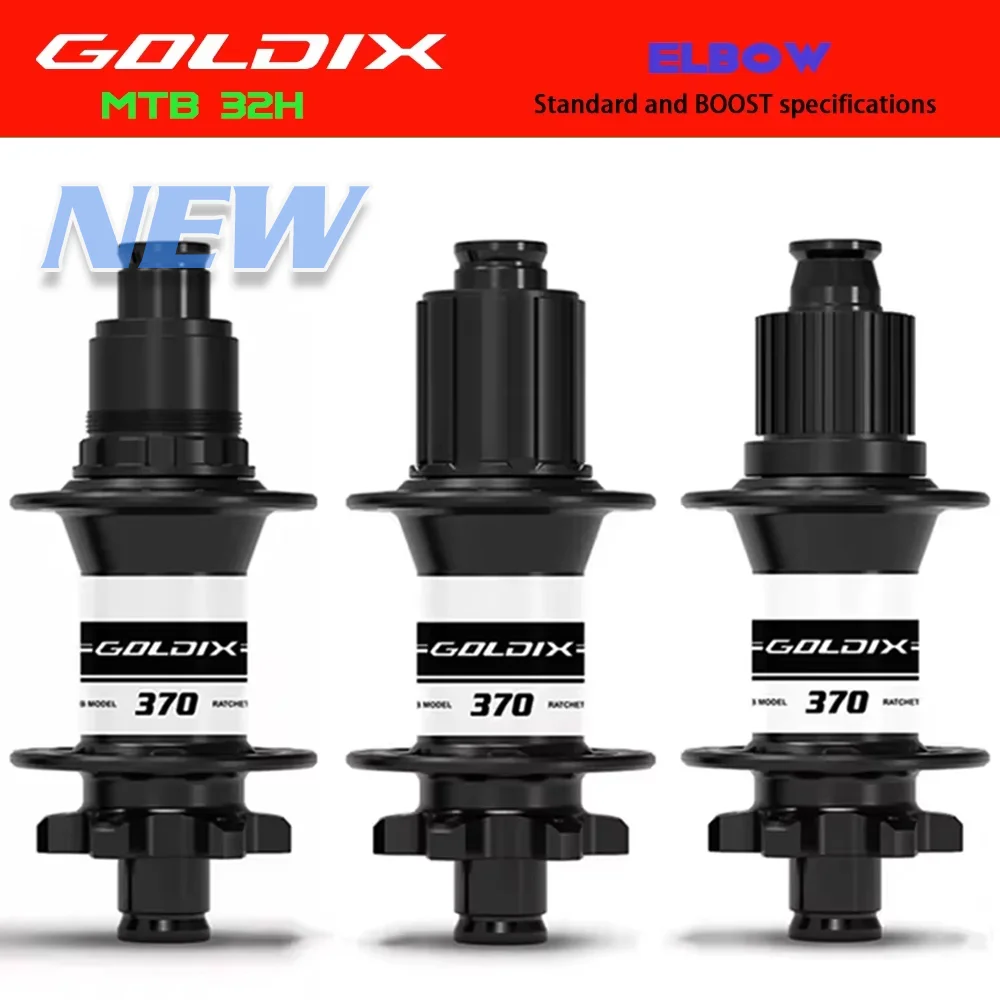 

GOLDIX M370 32-луночная ступица колеса для горного велосипеда с храповым механизмом, герметичный подшипник, 6-болтовый дисковый тормоз, J-колено, совместимый со ступицей SWISS