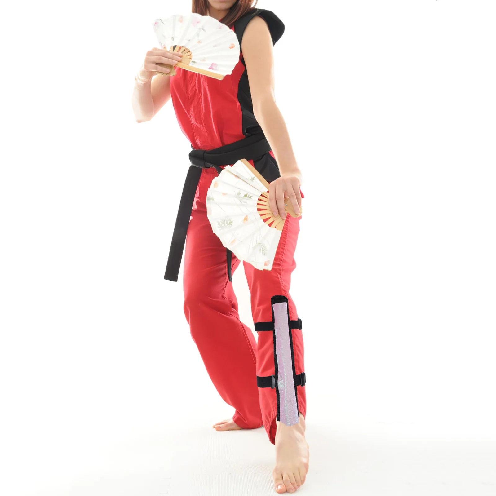 

Leg Pouch Bag For Kung Fu Tai Chi Fan Durable Canvas Thigh Holder Adjustable Strap Quick Access Portable Storage Rave