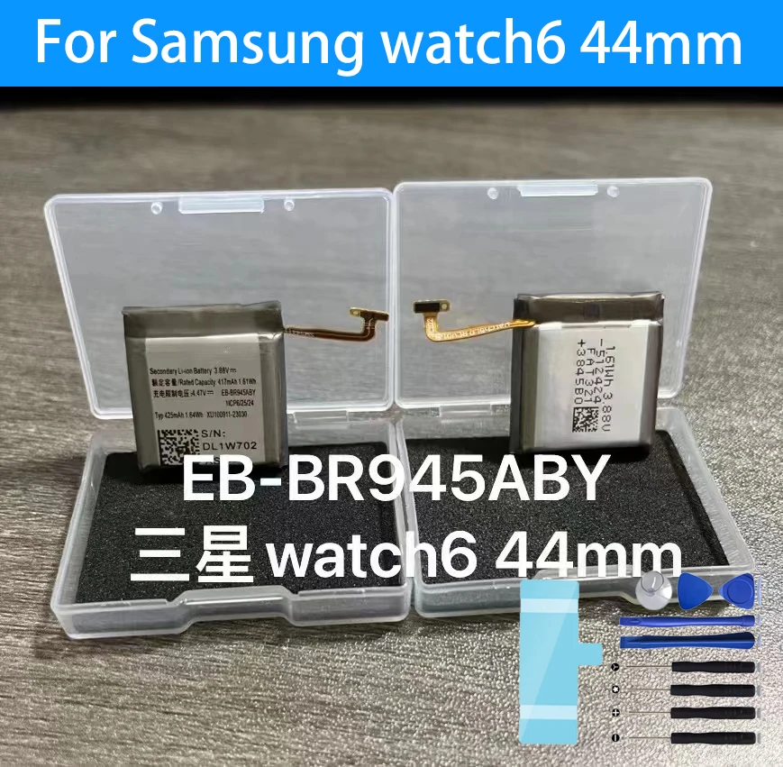 New For Samsung watch6 44mm Battery EB-BR945ABY Battery + Free Tool