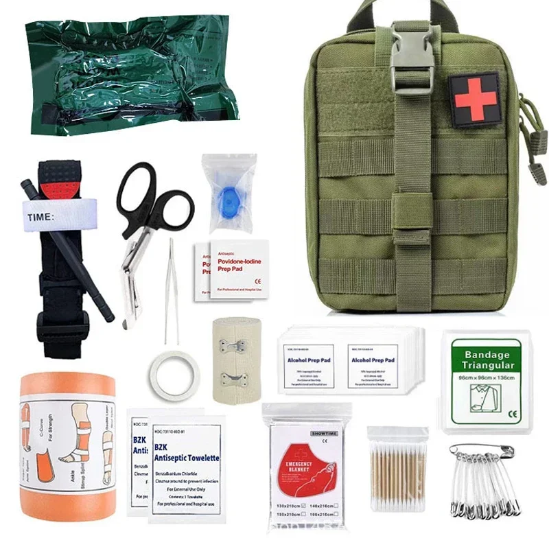 Emergency First Aid Kit Tactical Molle Survival Admin Pouch EDC EMT Medical Bag Hunting Gear Tourniquet Bandage Kit