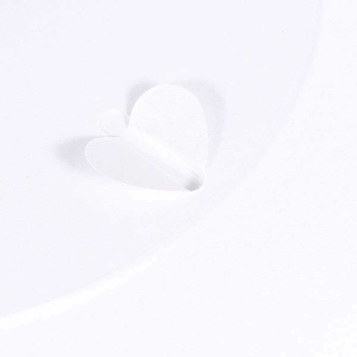 

20pcs Heart-Shaped Buckle Greeting Cards Mini Envelopes Natural Paper Elegant Thick Lightweight Business Name Wedding