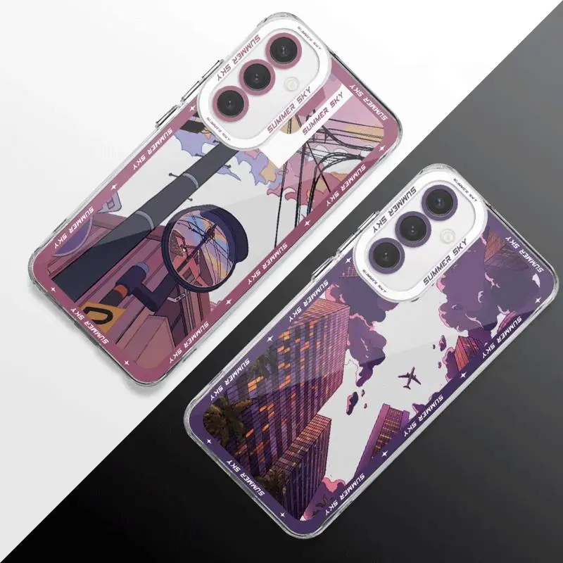 Summer Sky phone Case for Samsung Galaxy A12 A21s A22 A24 A32 4G 5G A50 A51 A52 A71 A72 Cover