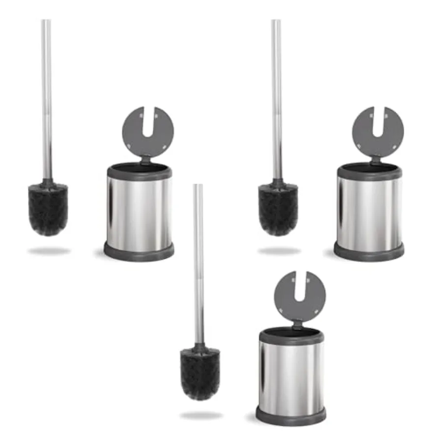 

Deluxe Toilet Brush with Lid 3 Pack
