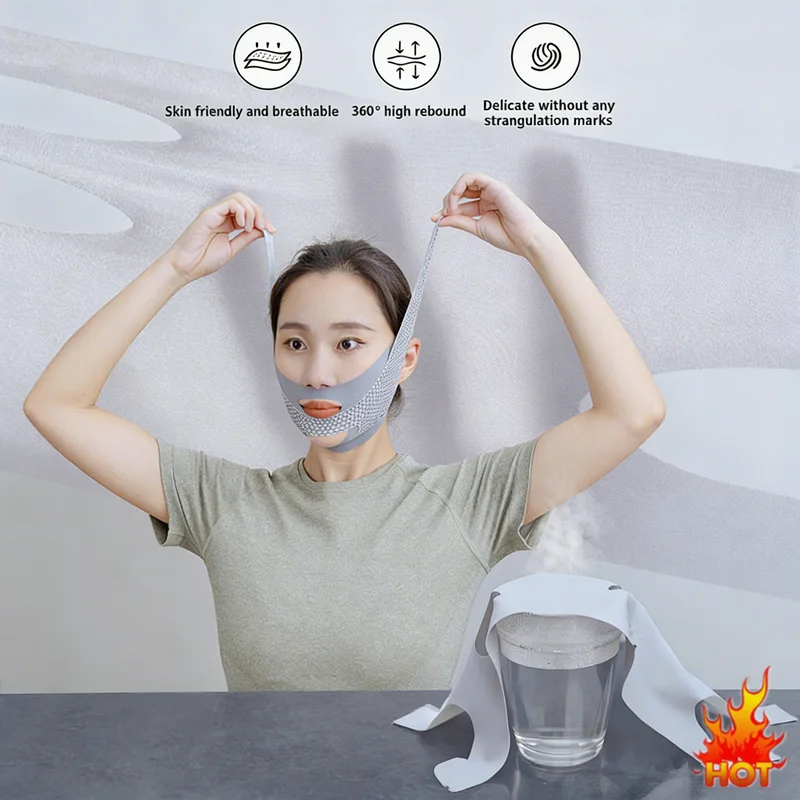 

Face-Lift elasticity With Sleep Face V Shaper Facial Bandage Relaxation Shape Lift Reduce Double Chin Face Thining Band Massage
