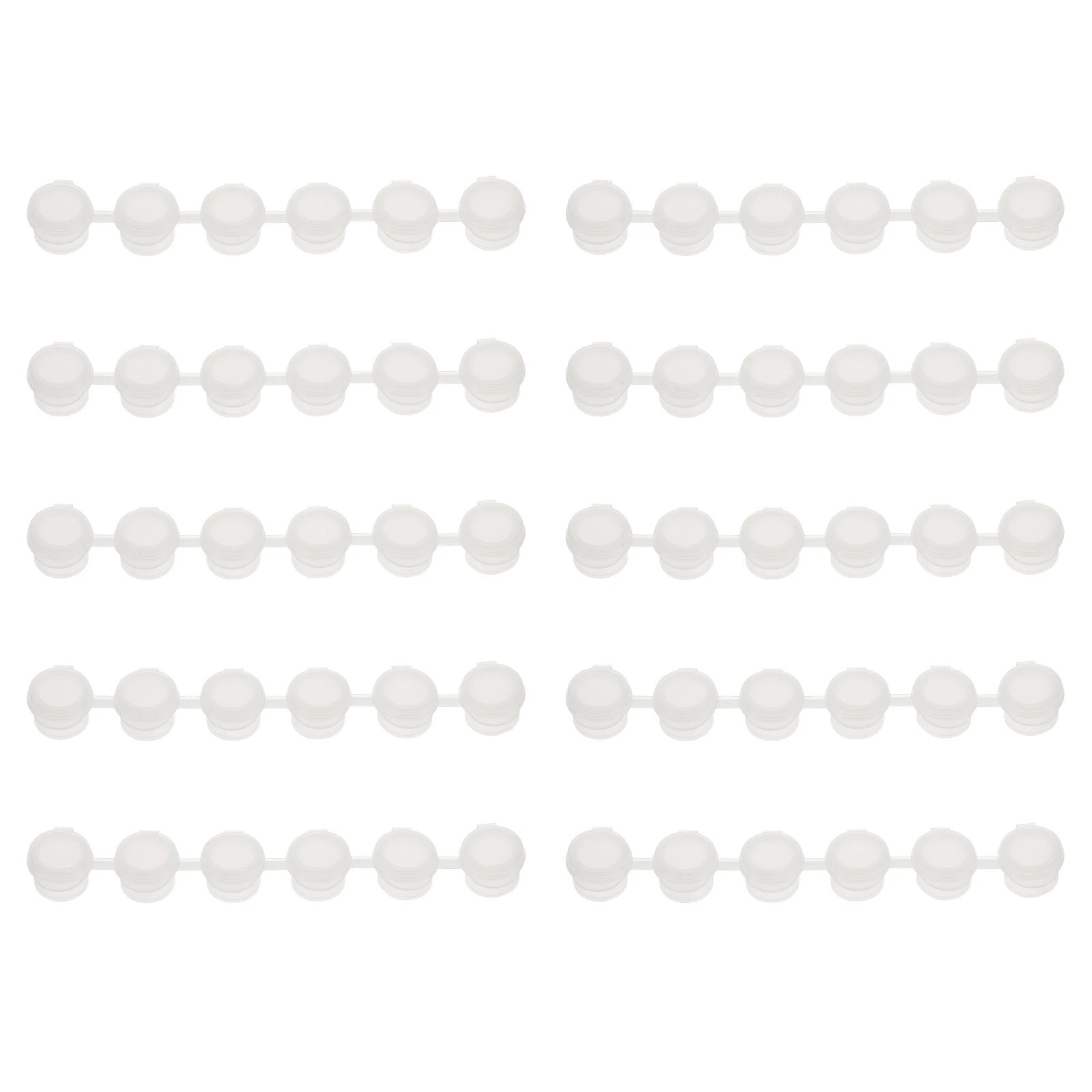 

40pcs 2ml Paint Pots Empty Plastic Containers with Lids for Strips Mini Paint Pot Storage Supplies Palette