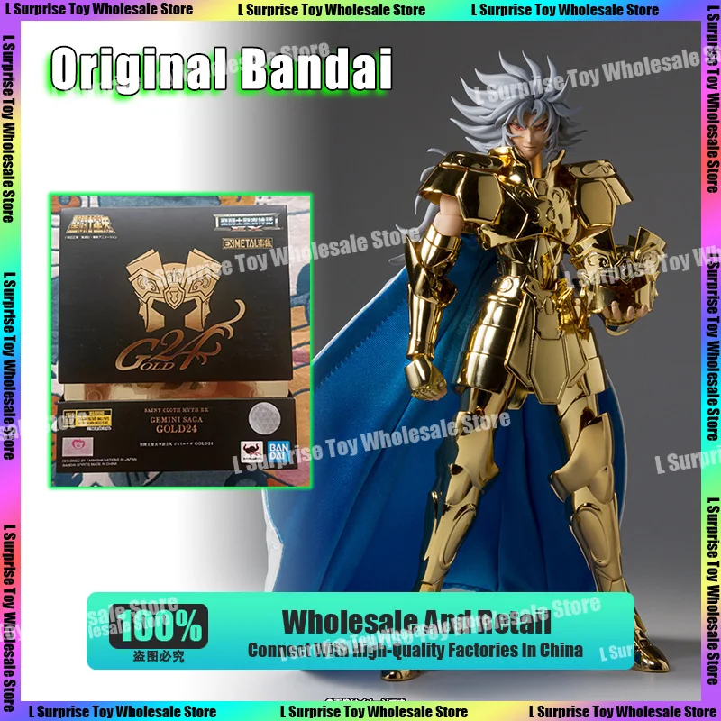 

In Stock Bandai Saint Seiya Saint Cloth Myth Ex 2.0 Gemini Saga 24K Ver. Anime Action Figure TNT Revival Edition Model Toys Gift