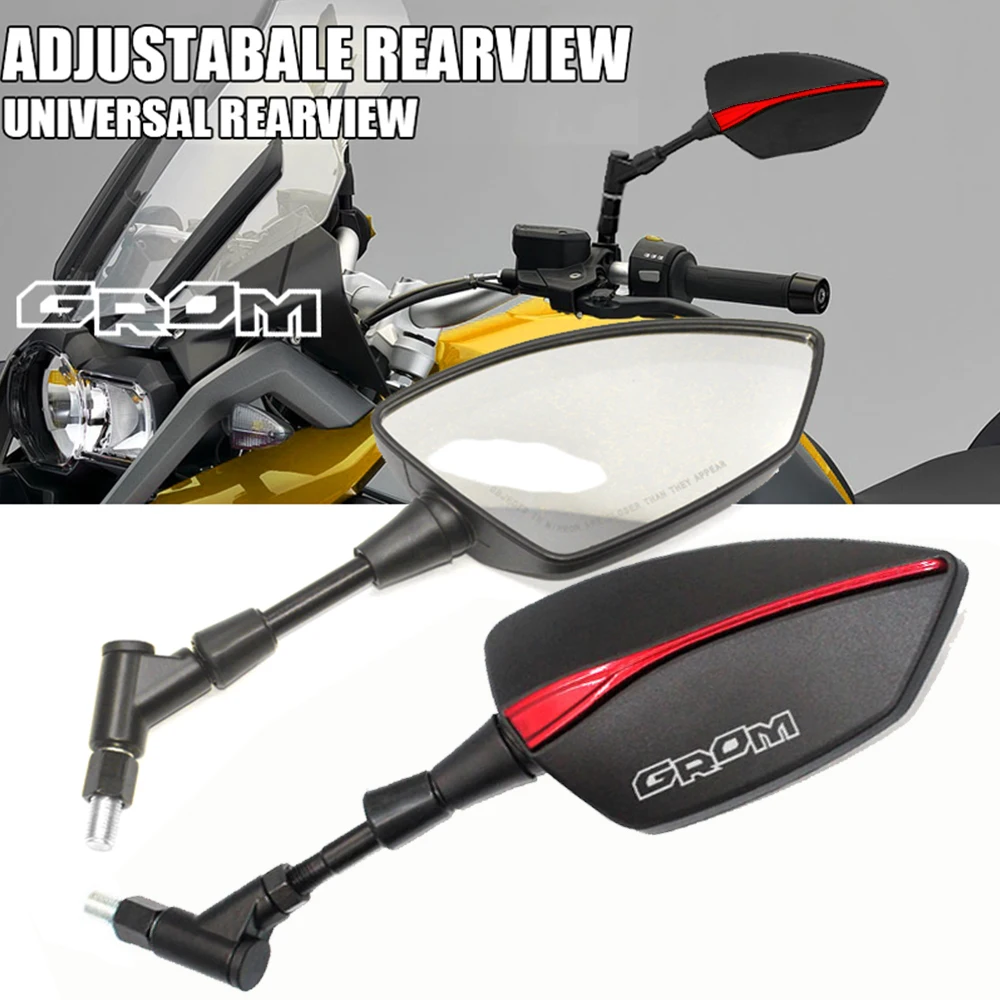 

Motorcycle Mirrors HandleBar Cafe Racer CNC Scooter Crusier Bar End Rear View For Honda MSX125 Grom MSX 125 2013-2022 2021 2020