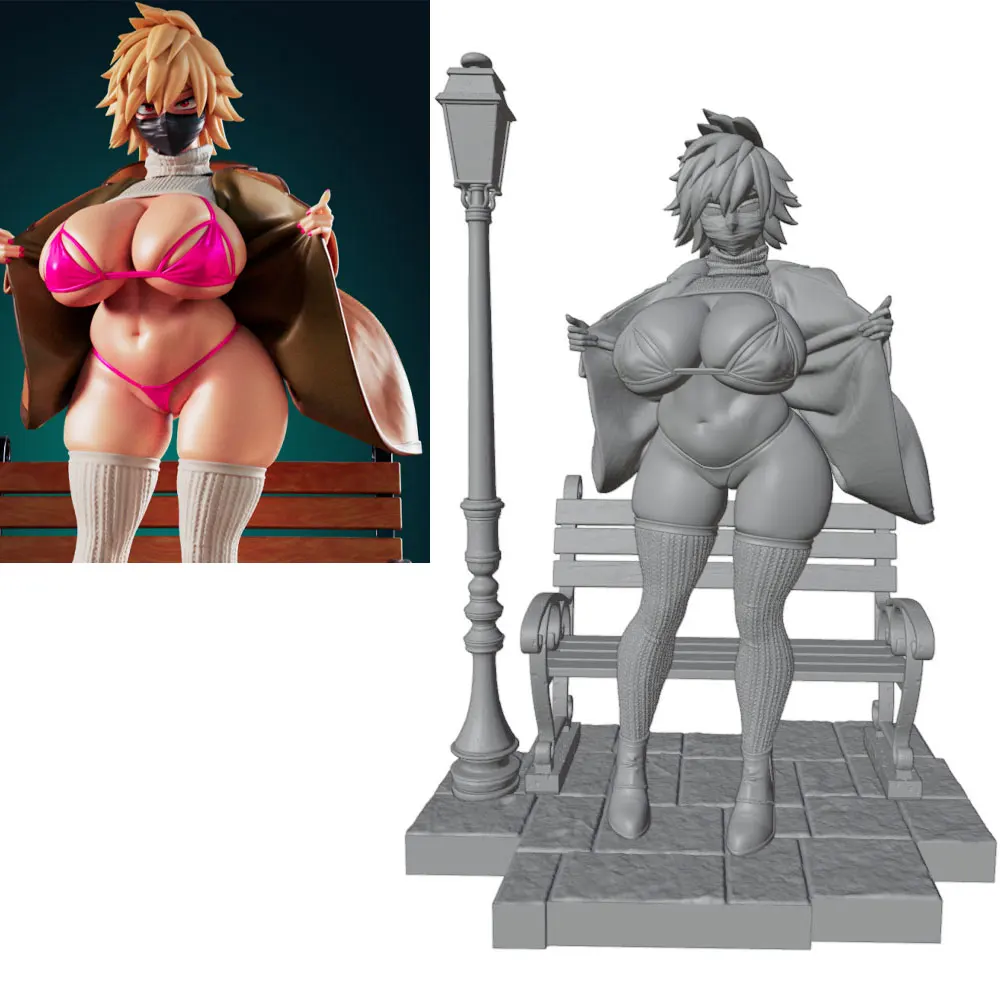 75mm-250mm FUTA Sexy Girl Resin Model Kits GK Miniature 3D Printed Gray Model Figurine DIY Doll Model Unassembled And Unpainted