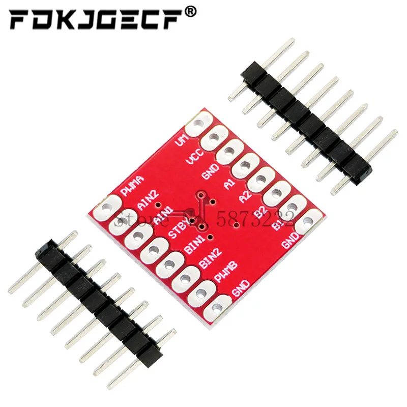 TB6612 DRV8833 podwójny sterownik silnika 1A TB6612FNG dla Arduino mikrokontroler lepszy niż L298N — zdjęcie 4