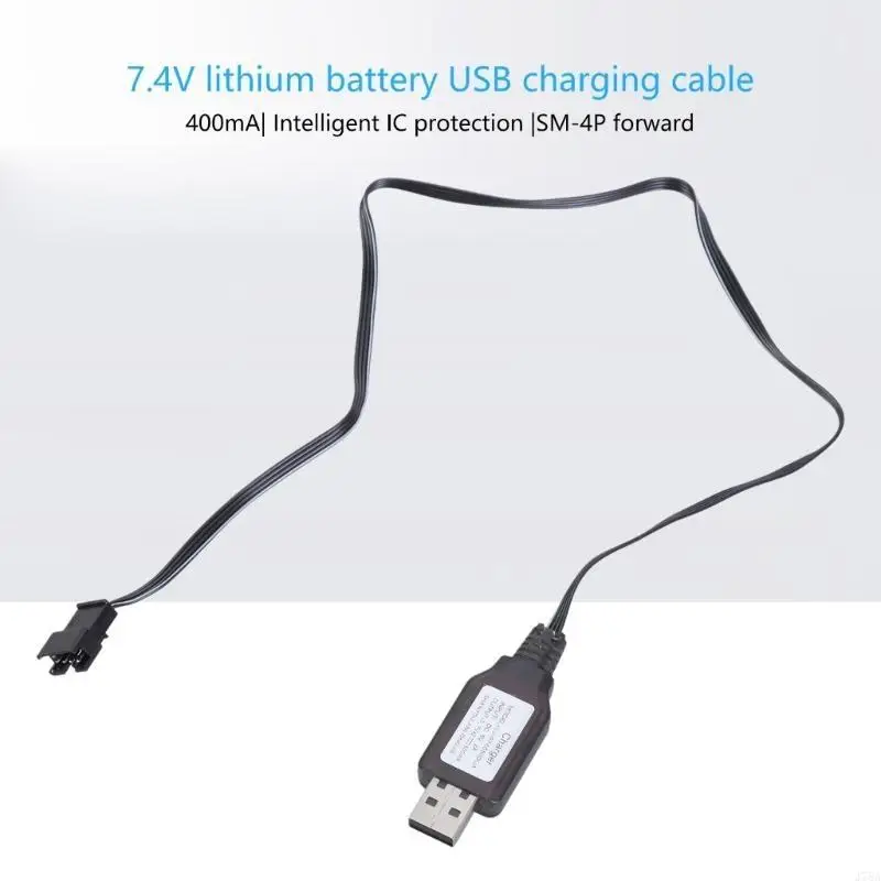 J78A USB Charging Cord SM4P For 7.4V Batteries In RCToy DC5V/1A2A Input