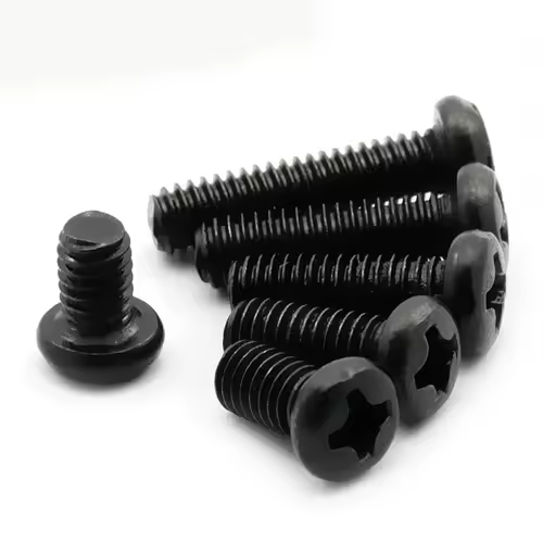 100pcs/lot Cross Recessed Pan Head Screw M1 M1.2 M1.6 M2 M2.5 M3 M4 M6 Carbon Steel Black Phillips Machine Screw GRADE 4.8 - Image 6
