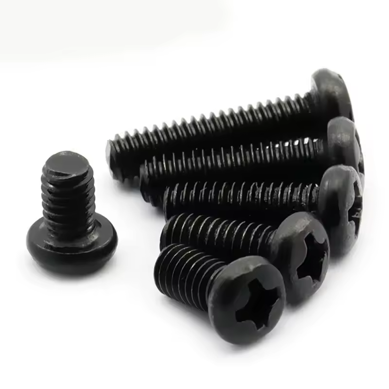 100pcs/lot Cross Recessed Pan Head Screw M1 M1.2 M1.6 M2 M2.5 M3 M4 M6 Carbon Steel Black Phillips Machine Screw GRADE 4.8 - Image 6