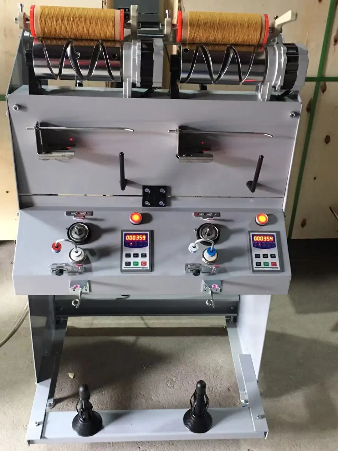 

2" 4" CONE Two Heads Y-cone Type Winding Machine Thread Cone Winder Bobbin Winding Winding Chenille On Spool Automatic