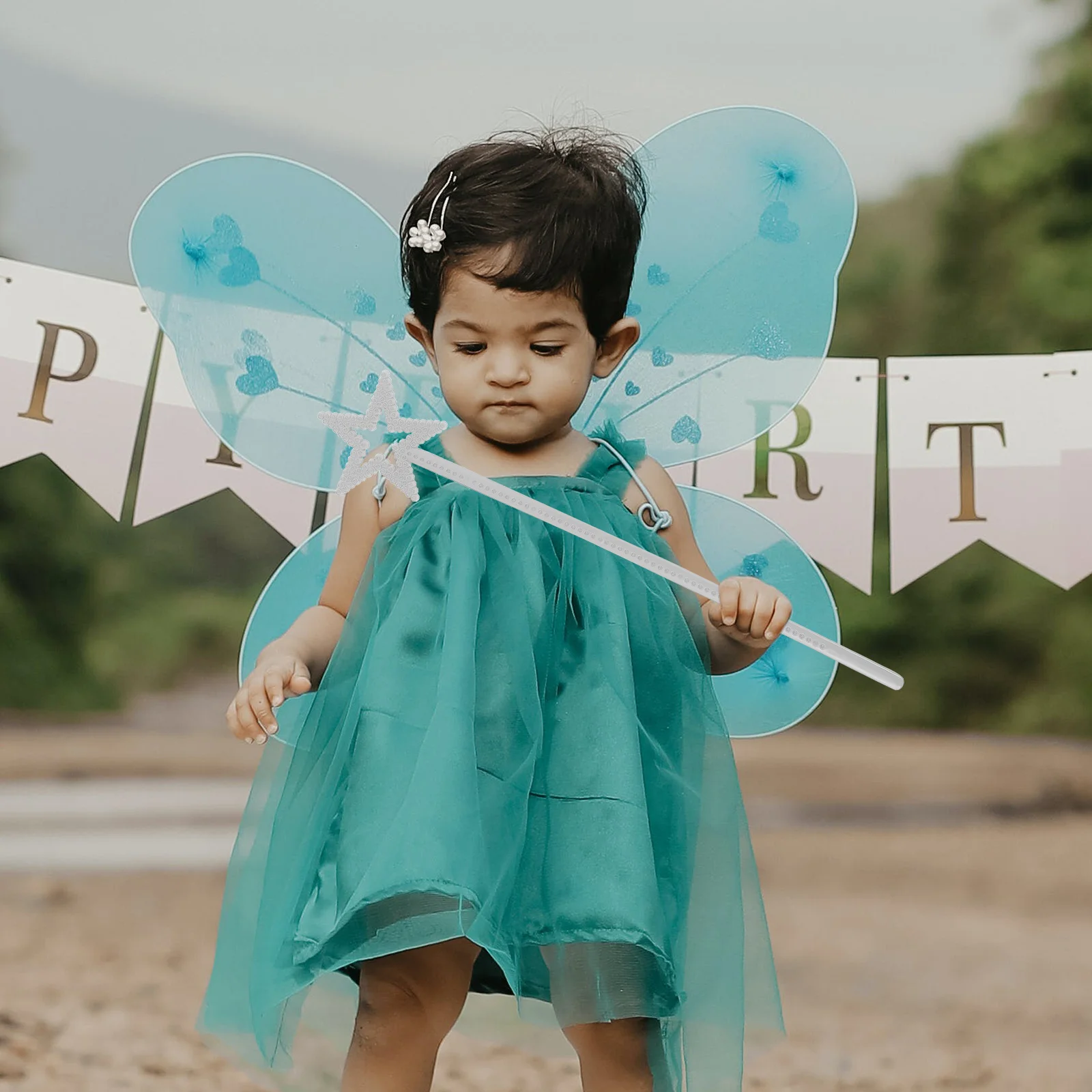 

6 Star Wands Star Shaped Fairy Princess Wands Party Birthday Wedding Props Cosplay Favors Sticks Cosplay Favors Stick