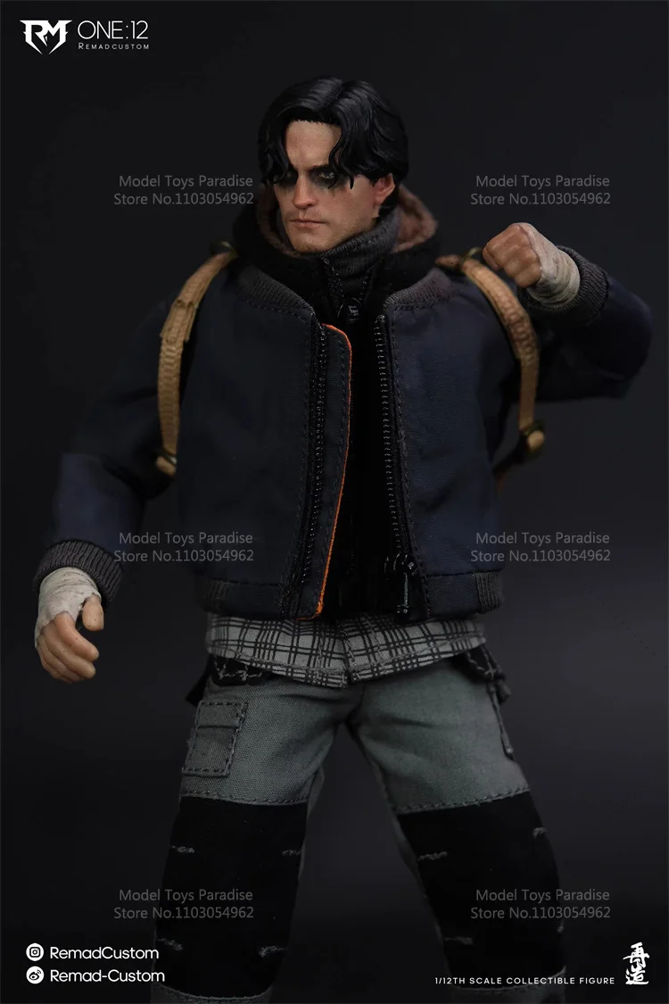 RemadCustom RM-013 1/12 تحصيل اللعب دراجة نارية الهيام الخفافيش بطل روبرت باتينسون الرجال الجندي 6 ''عمل نموذج لجسم الهدايا #5