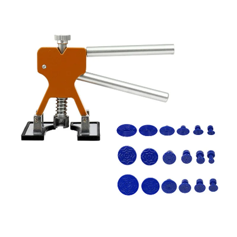 Paintless Car Dent Removal Tools Sheet Metal Dent Puller short T-Dent Pull Set Suction Cup Workshop Kit for Auto Hail Pit Repair