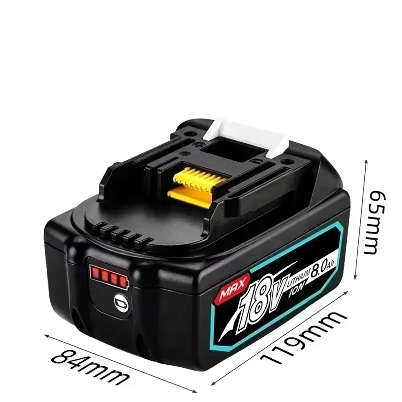 18V Oplaadbare Power Tool Batterij 8000mAh Lithium Ion Voor Makita 18v Batterij BL1840 BL1850 BL1830 BL1860B LXT 400 + Lader