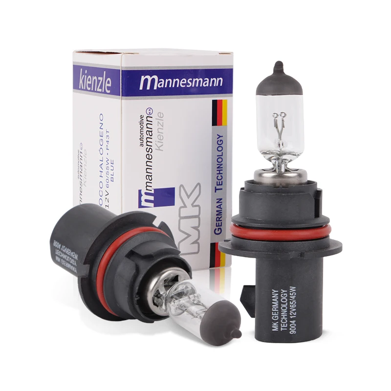 12 فولت 45/65 واط الكوارتز الزجاج هالوجين ضوء الضوء الأصفر 3000 كيلو 9004 مصباح هالوجين عالية منخفضة شعاع تسليط الضوء على مقاوم للماء سيارة العلوي لمبة #1