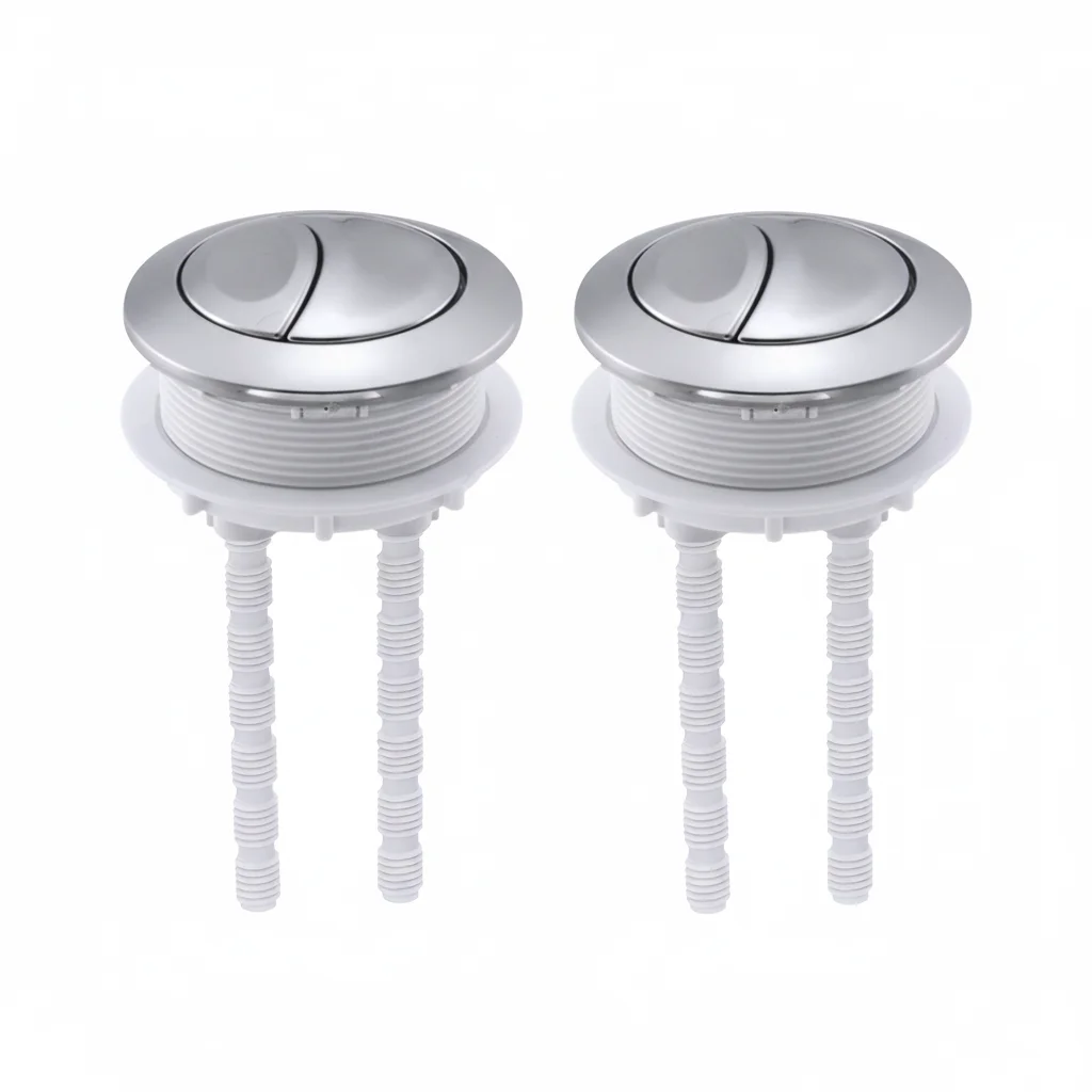 Bathroom Repair Dual Flush Button Compatible Toilet Flush Button Toilet Button Brushed Finish For Toilet Cisterns