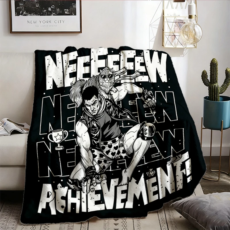 Dungeon Crawler Carl Donut and Carl Flannel Blanket Flannel Throw Cozy Blanket, New Achievement Warm Blanket