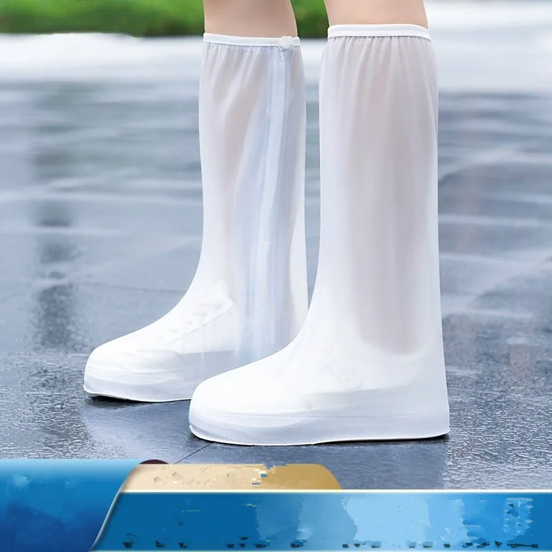 Unisex PVC Reusable Rain Boot Covers for Anti-Slip Wear Stay Dry Waterproof Shoe Cover Strong Durable Dirt Proof