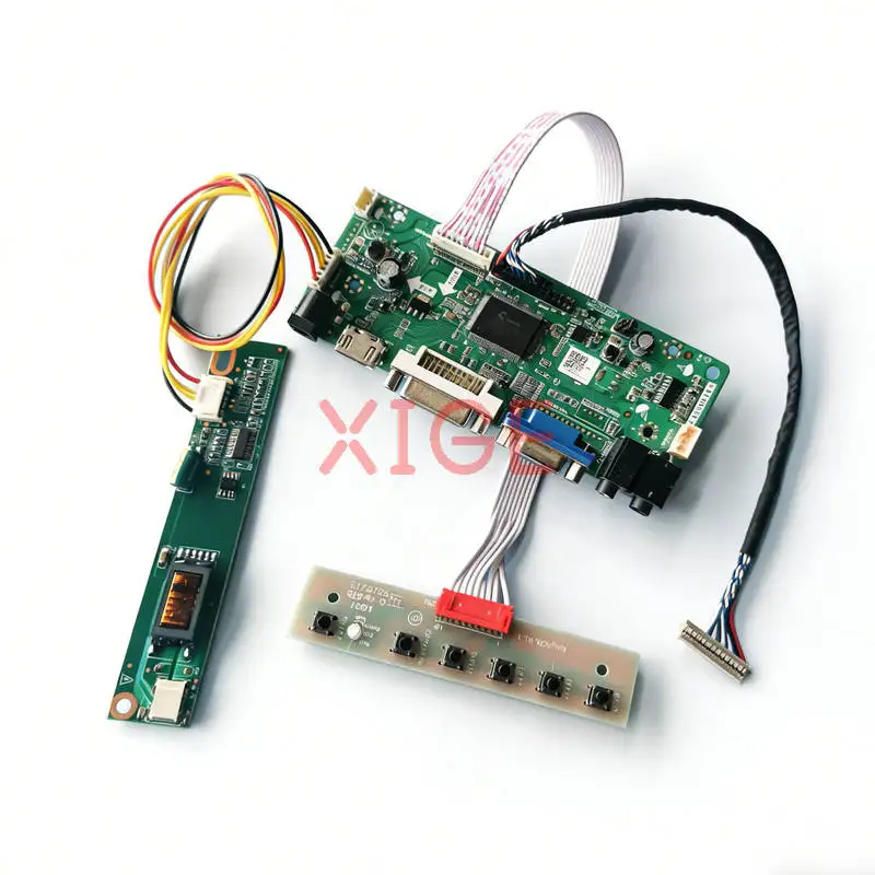 

LCD Matrix Controller Drive Board Fit N141X101 N141X201 UB141X01 N141X5 1024*768 VGA+DVI+HDMI LVDS-20Pin 1-CCFL 1024x768 Kit DIY