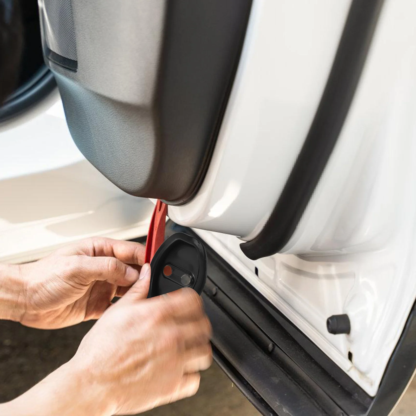 

6Pcs Car Door Lock Latch Protective Silicone Covers Universal Shock Absorption Quiet Door Lock Guards Car Accessories