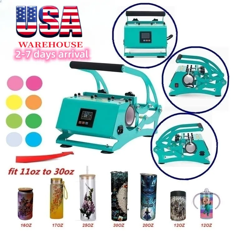 USA Warehouse All IN One 11 oz To 30 oz Tumbler Mug Press Heat Press Machine Sublimation Printing Machine For DIY