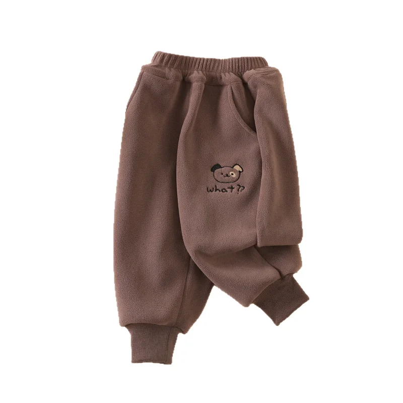 

New Autumn Winter Fashion Baby Girls Clothes Kids Trousers Children Thick Pants Toddler Cartoon Casual Costume Infant Sportswear
