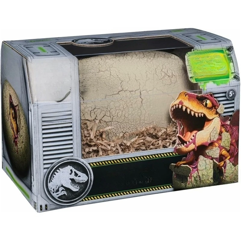 

Dino Rising – Interactive Jurassic Dinosaur Figure: Incubate and Train Your Baby Tyrannosaurus Rex, with +100 Sounds and Reactio