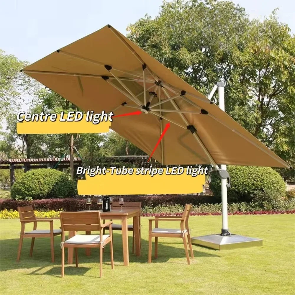 Best Sale Waterproof 9ft Aluminum Roma Patio Outdoor Market Parasols Big Garden Personalized Umbrellas Outdoor
