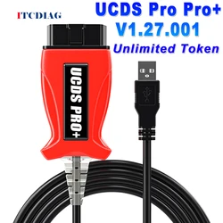 UCDS Pro Pro+ V1.27.001 for Ford Full Activated SW 1.27 With 35 Tokens Auto OBD2 Scanner Cable Car Repair Tool Accessories