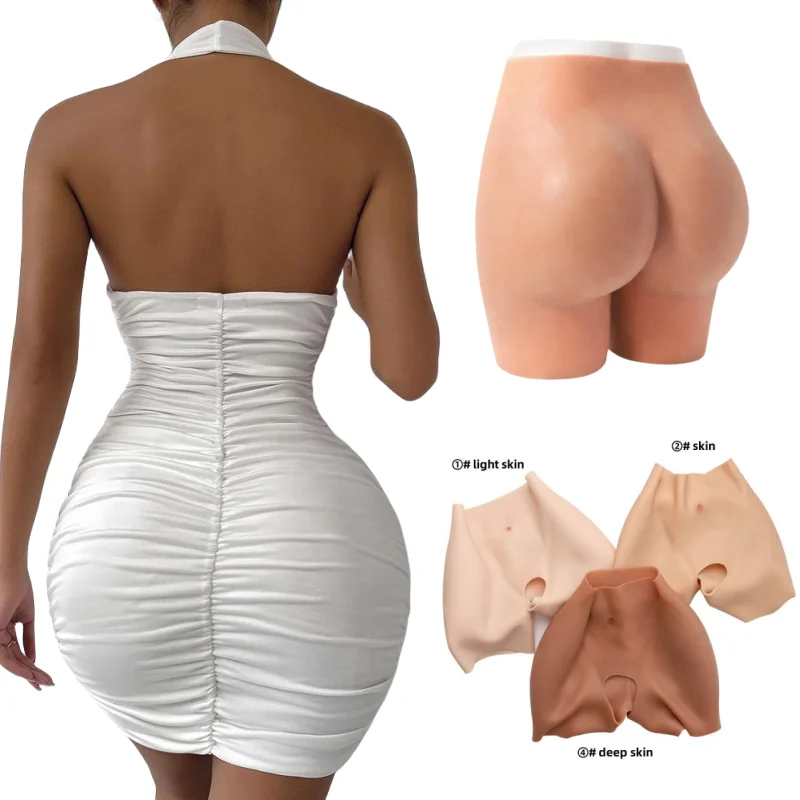 Silicon Hips and Butt Pads Underwear Long Ladies Adults Thick Shapers Artificial Buttocks Enhancing Silicone 6 Colors