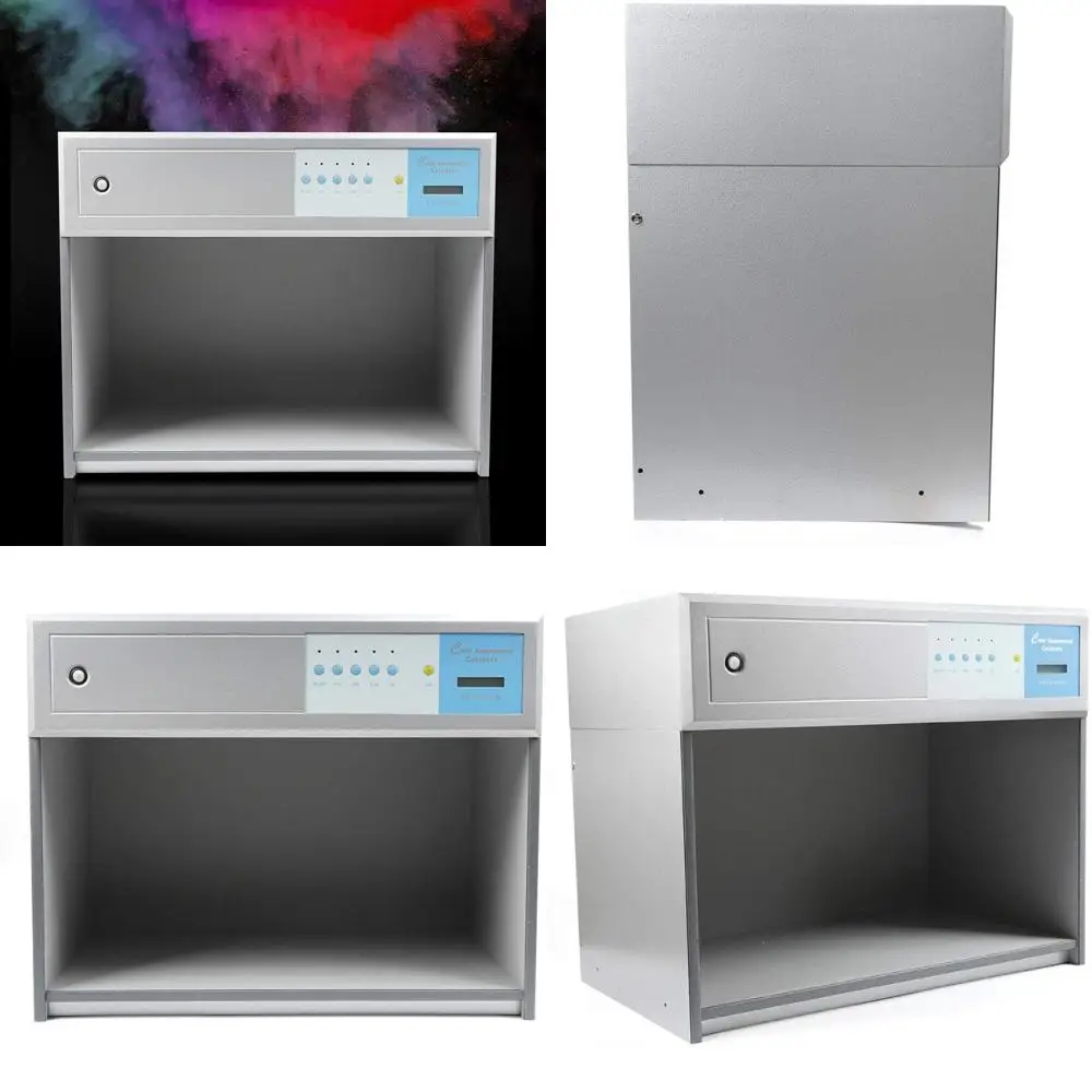 خزانة تقييم الألوان بمصدر الضوء بأربعة ألوان لطباعة وصباغة النسيج، وحدة تحكم بالألوان الصناعية ذات المدى الطويل #1