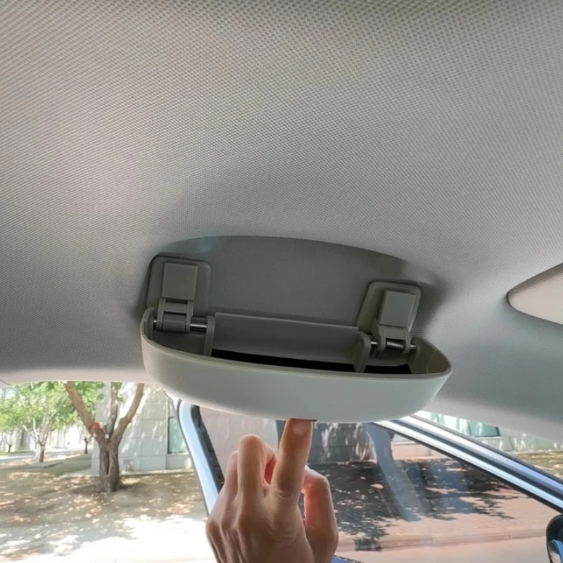 

For Volkswagen Teramont/T-ROC/Tharu/C-TREK Auto Car Sunglasses Holder Glasses Case Storage Box Interior Refit Accessories