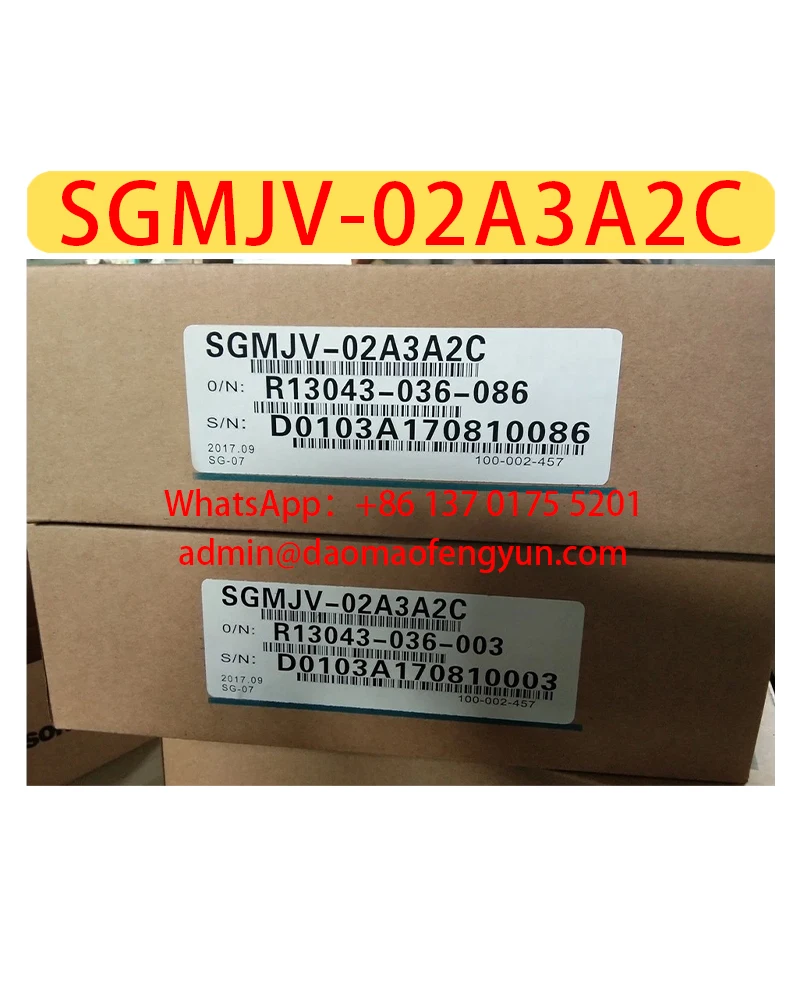 

SGMJV-02A3A2C Brand New Servo Motor Original Genuine，Fast shipping