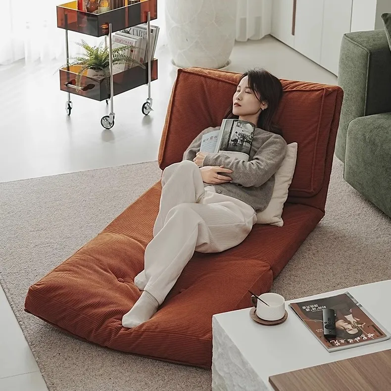 

Customized living room dual-purpose single lazy sand can lie down and sleep small apartment household cream wind folding lazy so