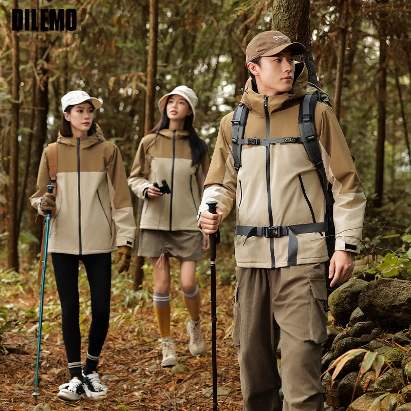 

Premium Nano Coating Detachable Fleece-lined Men Casual Sports Thick Outdoor Jacket Hooded Windbreaker Windproof Coats Outwear