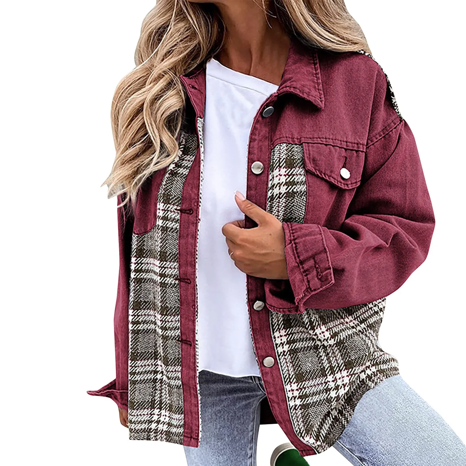 

Autumn Winter Denim Jacket Long Sleeve Single-breasted Shirt Vintage Jackets Classic Fashion Loose Fit Dating Clothing Jackets