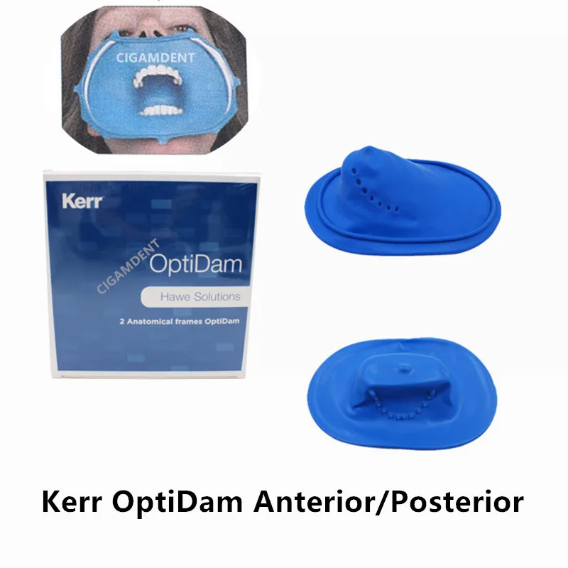 Kerr OptiDam 3D Dental Rubber Dam Sheet Frame Natural Latex Anterior Posterior