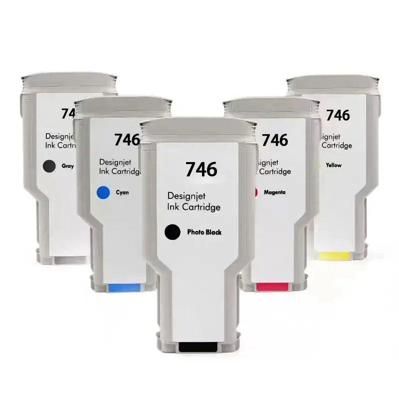 Imagem -03 - Cartucho de Tinta Compatível para hp Designjet Impressora de Grande Formato 300ml 746 P2v82a P2v83a P2v80a P2v78a z6 z9 +