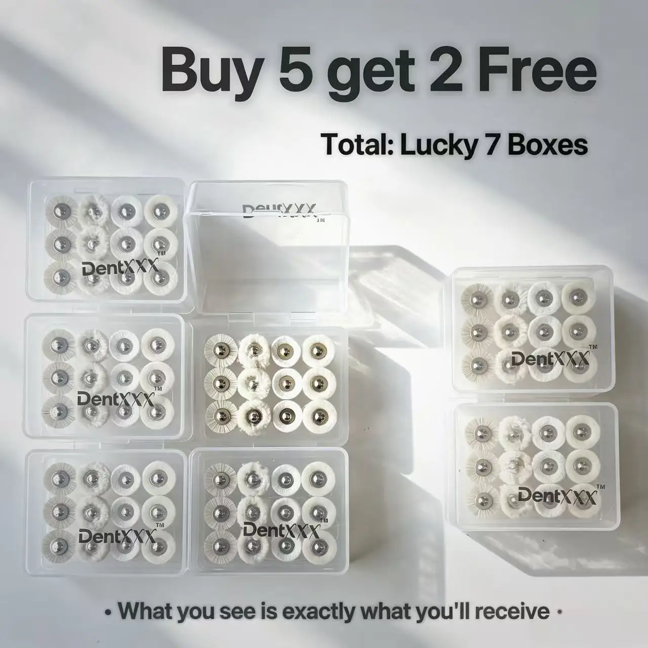 BUY 5 GET 2 FREE 4-Type Polishing Heads Polishing Wheel Set Rotary Kit for High-Gloss Mirror Finish on Metal and Hard Materials