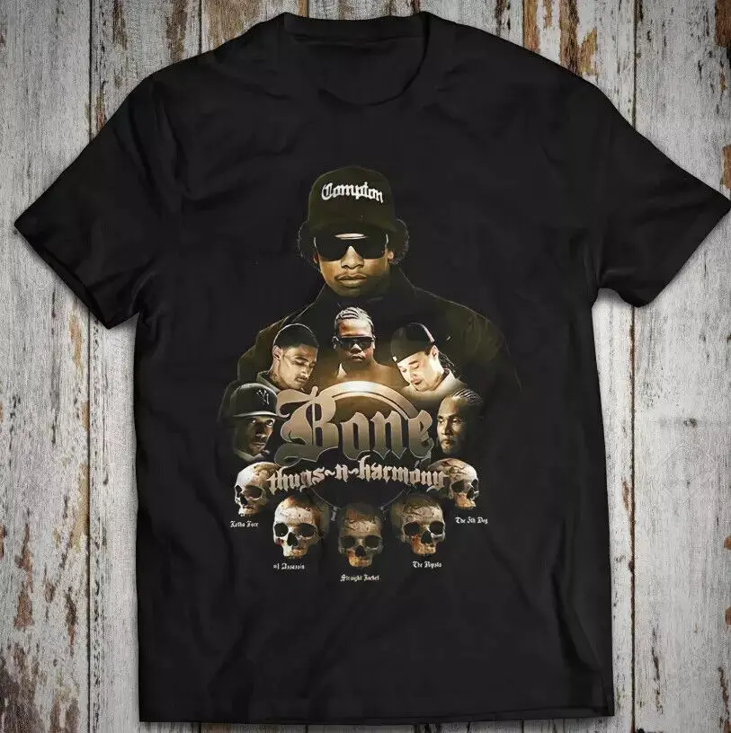 ~HOT~ Bone Thugs-N-Harmony Straight Outta Compton Cotton Multicolor T-Shirt S-5X