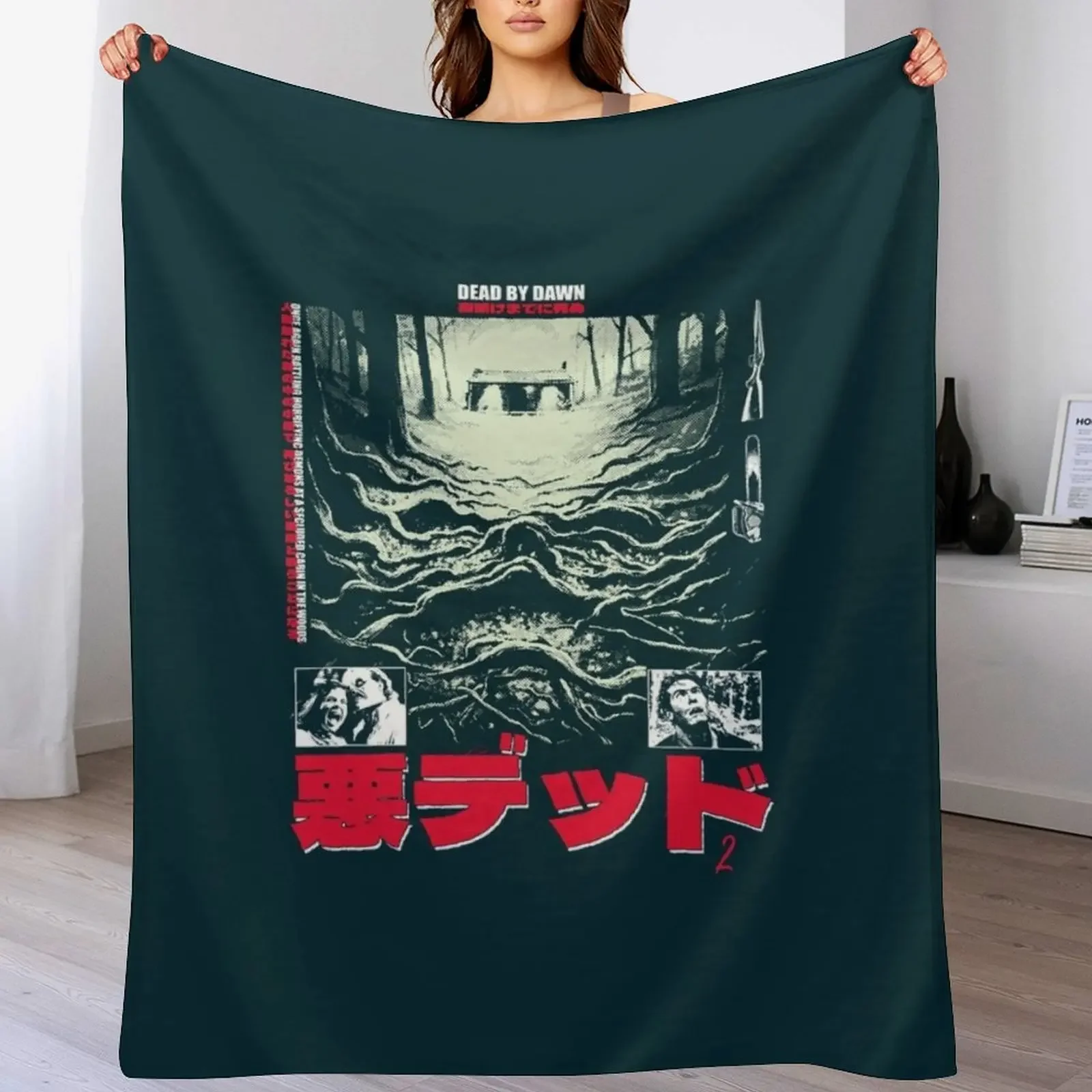 

The Cabin - Evil Dead Throw Blanket Tourist blankets ands Soft Plush Plaid Soft Big Blankets