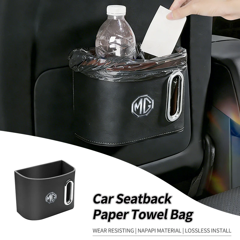 Car Seatback Tissue Box Paper Towel Holder Napkin Case Accessories For Morris Garages MG 3 5 6 7 HS ZS GS Hector TF GT ZR RX5